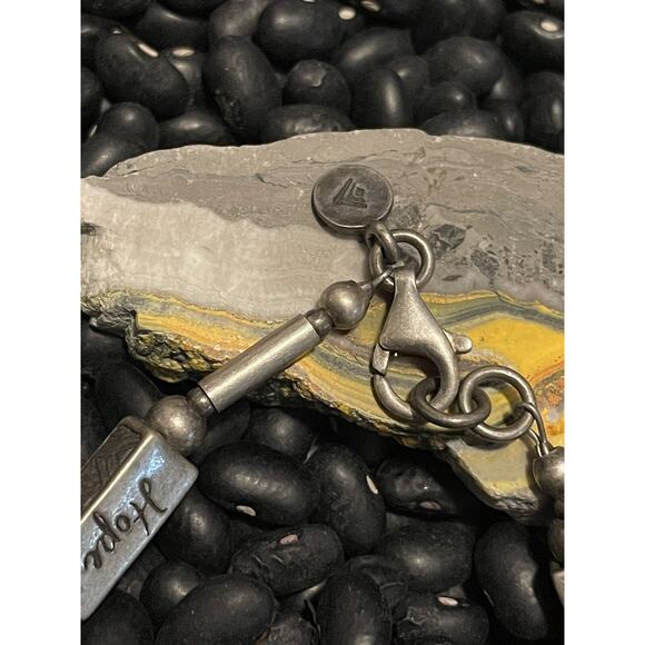 Vintage Sterling Silver Silpada Israel Dream Hope Joy Message Phrase Bracelet - Picture 7 of 8